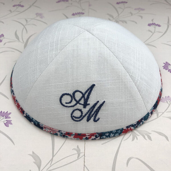 white linen kippot bulk wholesale price customize kippa Kippot Pro
