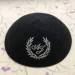 linen-kippot-customized embroidery kippah yarmulkes skullcap1