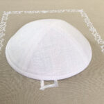 white linen fabric customize kippot kippah1
