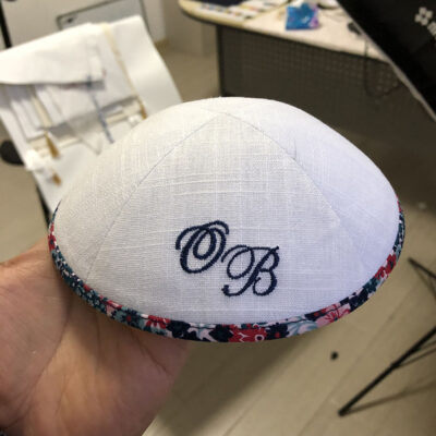 white linen yarmulke liberty kippah binding1