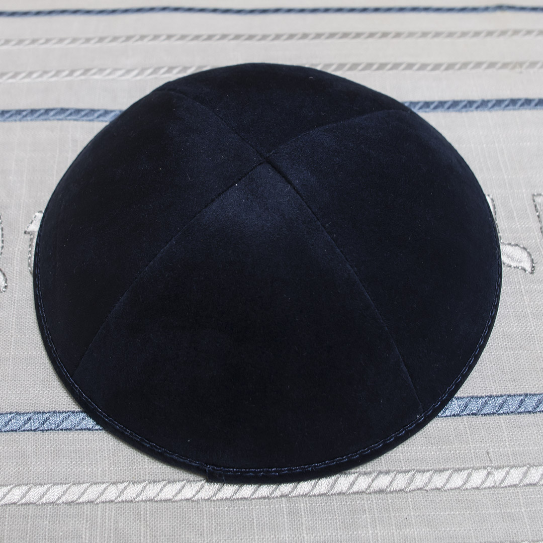 suede klipped kippahs