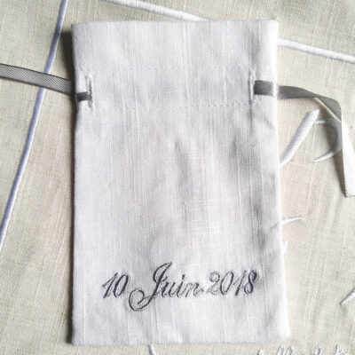 Linen Draw String bags 16cmx12cm