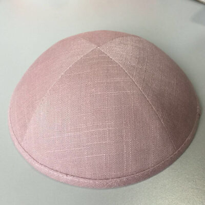 Linen Kippot -Pale dogwood
