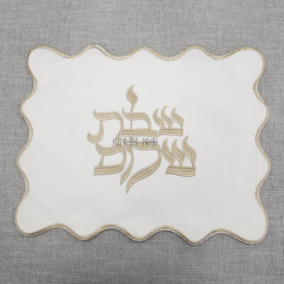 Hot Sale Cloud Shape Shabbat Shalom Velvet Bread cover Yom Tov