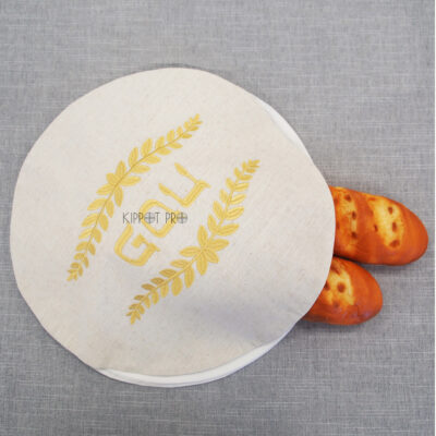 Linen Bread cover Challah Cover Customize Embroidery