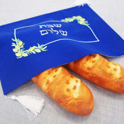 Linen Bread cover Challah Cover Customize Embroidery