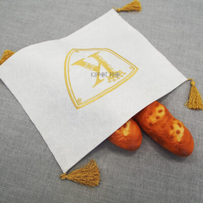 Linen Bread cover Challah Cover Customize Embroidery