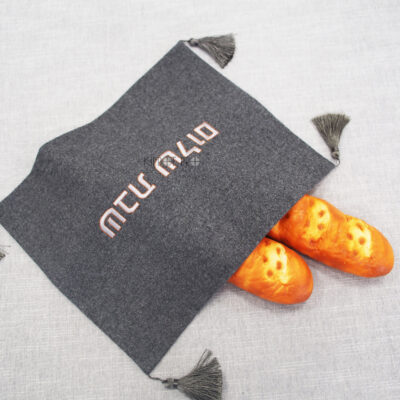 Linen Bread cover Challah Cover Customize Embroidery