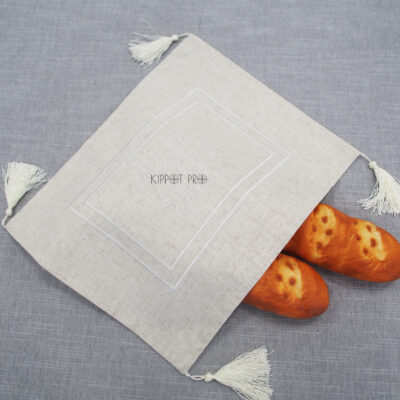 Linen Bread cover Challah Cover Customize Embroidery