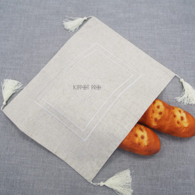 Best Sell Classic Jewish Challah cover Linen Bread cover Yom Tov and Shabbat Shalom