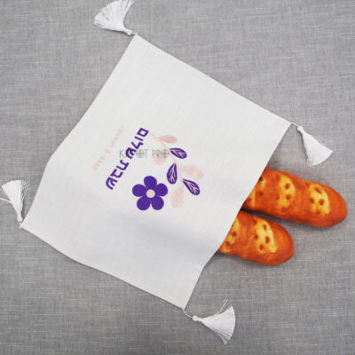 Linen Bread cover Challah Cover Customize Embroidery
