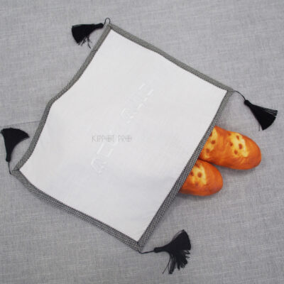Factory Direct Sell Linen Bread cover Challah Cover Customize Embroidery YOM TOV Shabbat Shalom